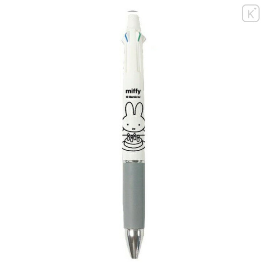 Japan Miffy Jetstream 4&1 Multi Ballpoint Pen + Mechanical Pencil - Miffy : Birthday White - 1