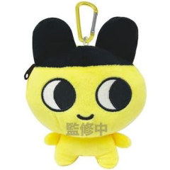 Japan Tamagotchi Mini Plush Pouch with Carabiner - Mametchi