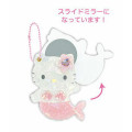 Japan Sanrio Shell Mirror Keychain - Hello Kitty : Mermaid Pink - 2
