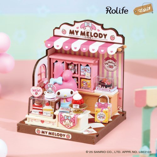 Japan Sanrio DIY Miniature House Set - My Melody : Cake Shop Rolife - 2