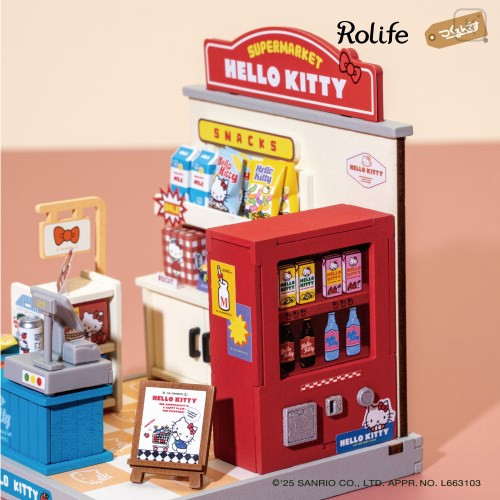 Japan Sanrio DIY Miniature House Set - Hello Kitty : Supermarket Rolife - 3
