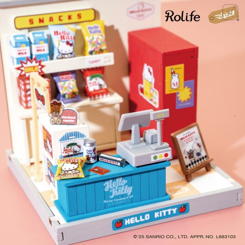 Japan Sanrio DIY Miniature House Set - Hello Kitty : Supermarket Rolife - 4