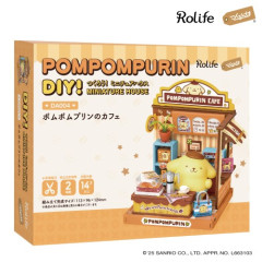 Japan Sanrio DIY Miniature House Set - Pompompurin : Cafe Rolife