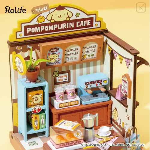 Japan Sanrio DIY Miniature House Set - Pompompurin : Cafe Rolife - 3