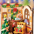 Japan DIY Miniature House Set - Christmas Room Palm-sized Model Rolife - 2