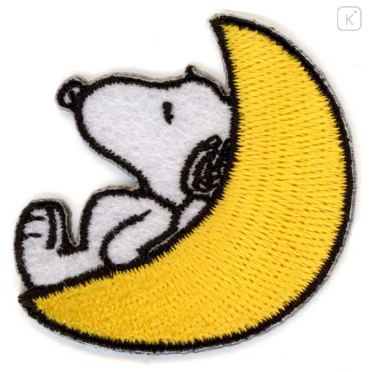 Japan Peanuts Versatile Iron-On and Sticker Patch - Snoopy : Moon - 1