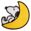 Japan Peanuts Versatile Iron-On and Sticker Patch - Snoopy : Moon - 1