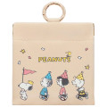 Japan Peanuts Mini Squeeze Pinch Pouch with Carabiner - Snoopy & Woodstock : 75th Anniversary Happiness - 1
