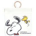 Japan Peanuts Mini Squeeze Pinch Pouch with Carabiner - Snoopy & Woodstock : 75th Anniversary Dance - 1