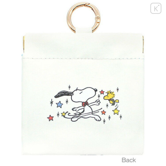 Japan Peanuts Spring-Mouth Pouch with Carabiner - Snoopy & Woodstock : 75th Anniversary Dance - 2