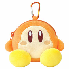 Japan Kirby Mini Plush Pouch with Carabiner - Waddle Dee : Sitting