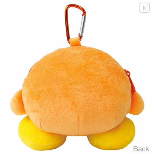 Japan Kirby Mini Plush Pouch with Carabiner - Waddle Dee : Sitting - 2