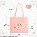 Japan Sanrio Mini Tote Bag - Marron Cream : Rose Series - 4