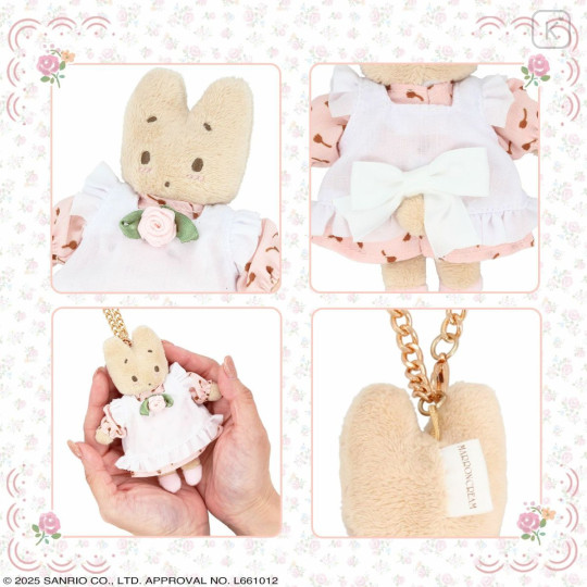 Japan Sanrio Mascot Bag Charm - Marron Cream : Rose Series - 2