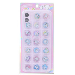Japan Mochi Mochi Panda Sparkly Marble Sticker Flakes - Heisei Retro