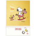 Japan Peanuts Postcard Set - Snoopy & Woodstock : New Year Of Horse Gold - 1