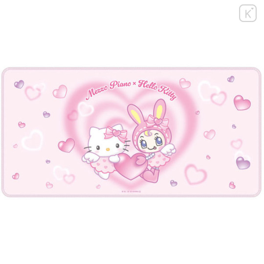 Japan Sanrio × Mezzo Piano Desk Mat - Hello Kitty : Dreaming Angel Pink - 1