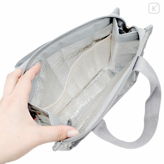 Japan Moomin Insulated Cooler Lunch Bag - Hattifatteners : Grey - 3