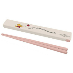 Japan Disney Chopsticks 18cm with Case - Pooh : Good Day For Being Pooh