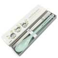Japan Koupen Chan Chopsticks 18cm & Spoon with Case - Happy Garden - 2