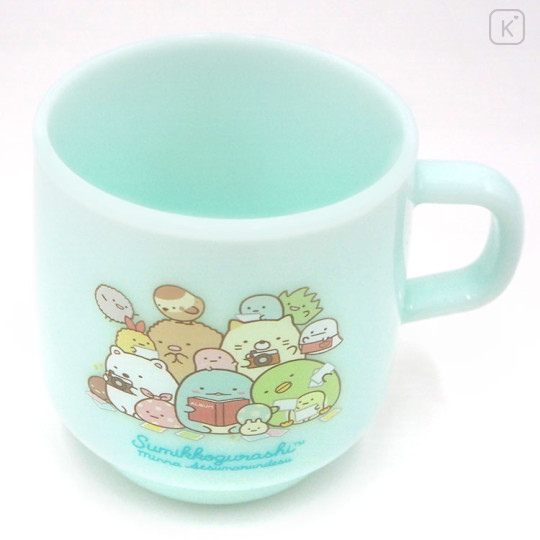 Japan San-X Plastic Cup - Sumikko Gurashi : Everyone Gathers Mint - 2