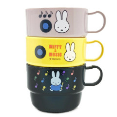 Japan Miffy Stacking Plastic Cup Set - Miffy & Music