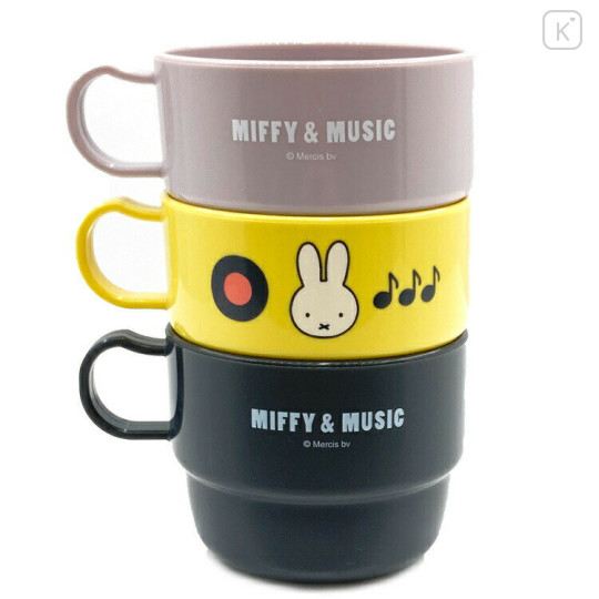 Japan Miffy Stacking Plastic Cup Set - Miffy & Music - 2