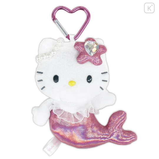Japan Sanrio Mascot Holder - Hello Kitty : Mermaid Dark Pink - 1