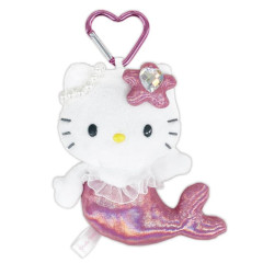 Japan Sanrio Mascot Holder - Hello Kitty : Mermaid Dark Pink