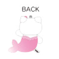 Japan Sanrio Mascot Holder - Hello Kitty : Mermaid Dark Pink - 2
