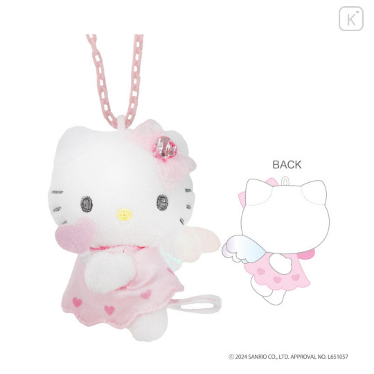 Japan Sanrio 90s Plush Necklace - Hello Kitty : Pink - 1
