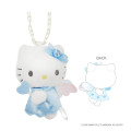 Japan Sanrio 90s Plush Necklace - Hello Kitty : Angel Blue - 1