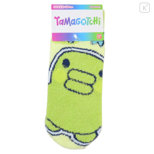 Japan Tamagotchi Fluffy Socks - Kuchipatchi Light Yellow - 1