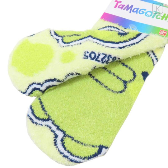 Japan Tamagotchi Fluffy Socks - Kuchipatchi Light Yellow - 2