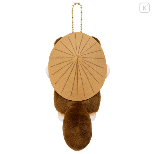 Japan Mofusand Mascot Holder - Shigaraki Tanuki Raccoon Dog Cat with Dangling Tail - 6