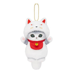 Japan Mofusand Mascot Holder - Kyoto Inari Fox Cat with Dangling Tail