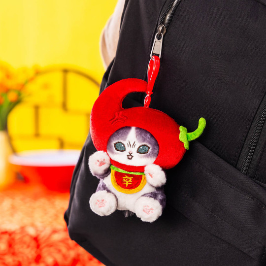 Japan Mofusand Mascot Holder - Angry Chili Pepper Cat - 2