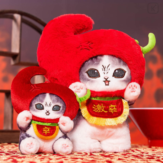 Japan Mofusand Mascot Holder - Angry Chili Pepper Cat - 3
