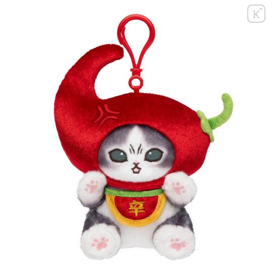 Japan Mofusand Mascot Holder - Angry Chili Pepper Cat - 4