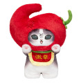 Japan Mofusand Standing Mascot Plush Toy - Angry Chili Pepper Cat - 1