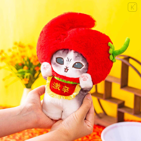 Japan Mofusand Standing Mascot Plush Toy - Angry Chili Pepper Cat - 2