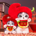 Japan Mofusand Standing Mascot Plush Toy - Angry Chili Pepper Cat - 3