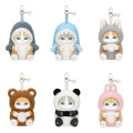 Japan Mofusand Secret Mascot Keychain - Kiramekko Fluffy Cat Blind Box - 1