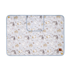 Japan Mofusand 3way Warm Blanket - Paris Cat Light Blue
