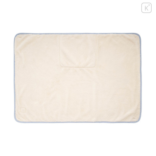 Japan Mofusand 3way Warm Blanket - Paris Cat Light Blue - 8