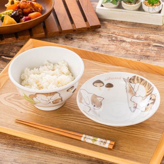 Japan Mofusand Rice Bowl - Vegetable Cat - 3