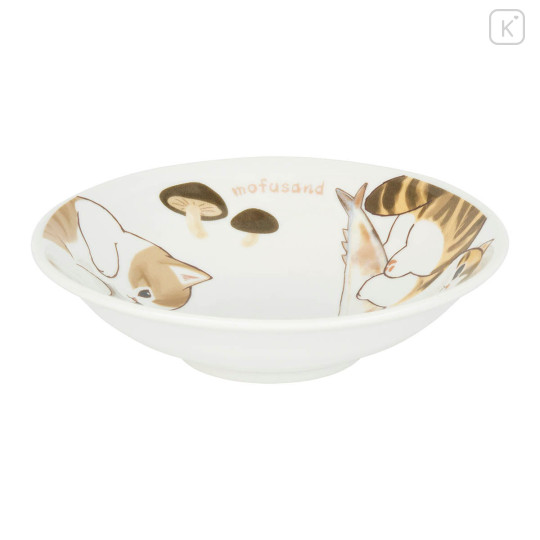 Japan Mofusand Porcelain Small Plate - Vegetable Cat - 3