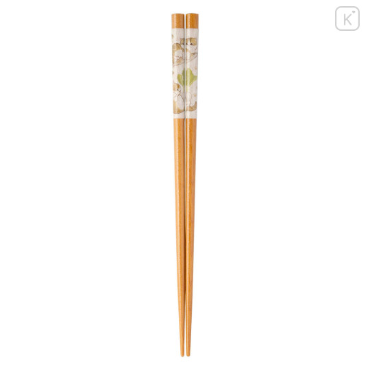 Japan Mofusand Natural Wood Chopsticks 21cm - Vegetable Cat - 1