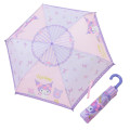 Japan Sanrio Folding Umbrella - Kuromi : Baku Dessert Purple - 1
