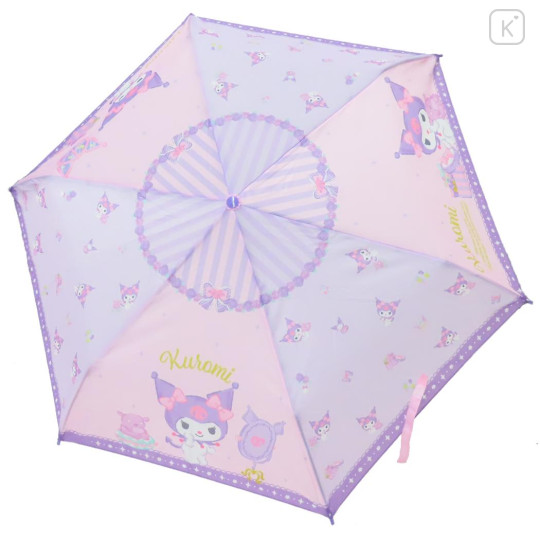 Japan Sanrio Folding Umbrella - Kuromi : Baku Dessert Purple - 2
